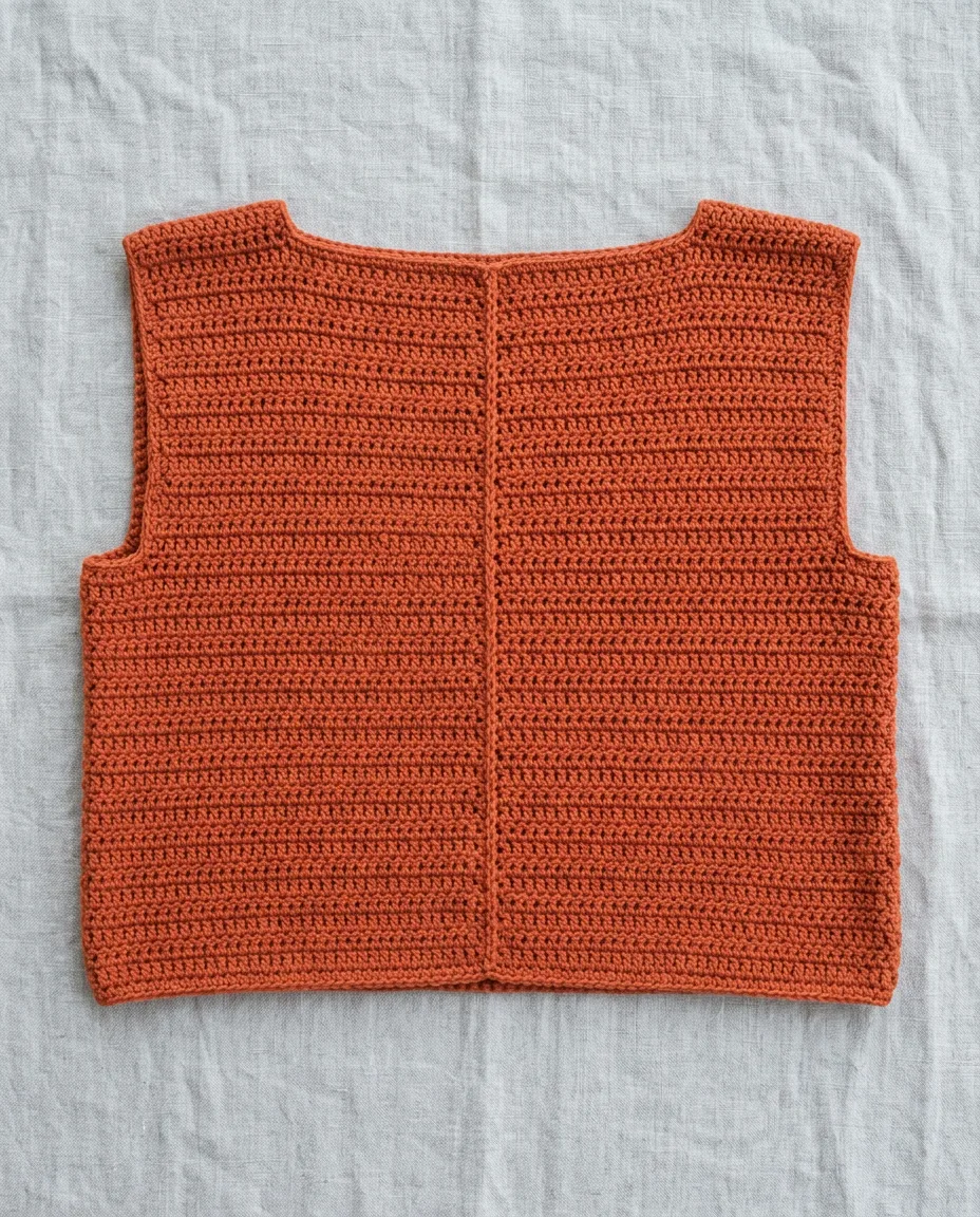 Each side seam stops below the shoulder, and the open stretch above it is the armhole.