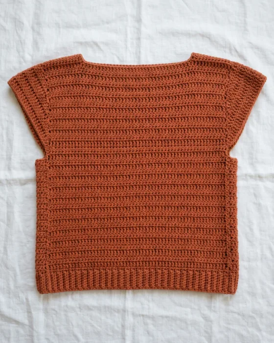 How to Crochet a Top Using Two Rectangles and No Shaping